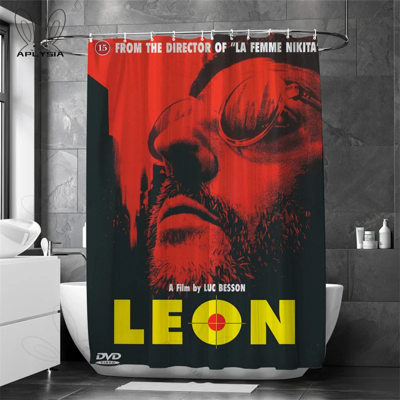 

Классическая лондонская красная телефонная будка в стиле ретро, занавеска для душа для ванной комнаты, водонепроницаемые тканевые шторы, м...