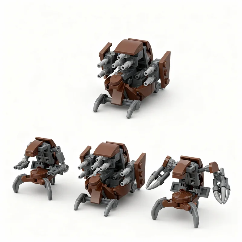 Фото Набор строительных блоков MOC Star Battle CIS Droid Pack 2, 379 деталей, конструктор, рождественский подарок, развивающая игрушка, творческая идея для самостоятельной сборки №4