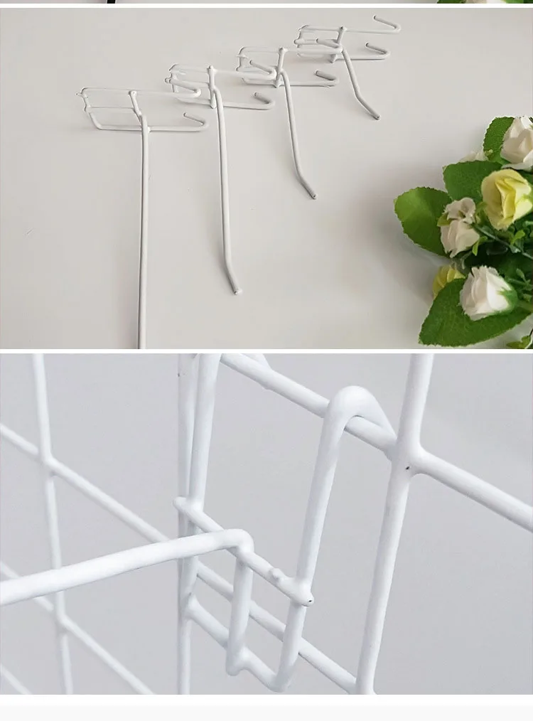 10 шт. универсальные сетчатые крючки для панелей многоразовые вешалки