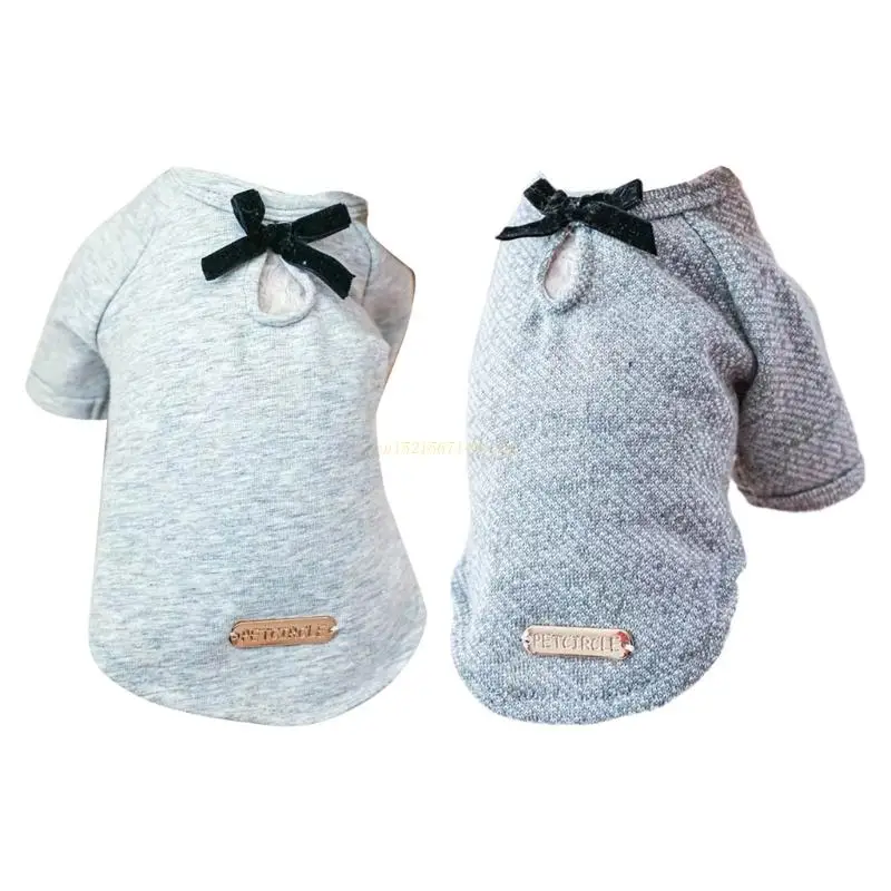 

Бархатные блузки с бантом для средних и больших собак, для использования на открытом воздухе, Прямая поставка