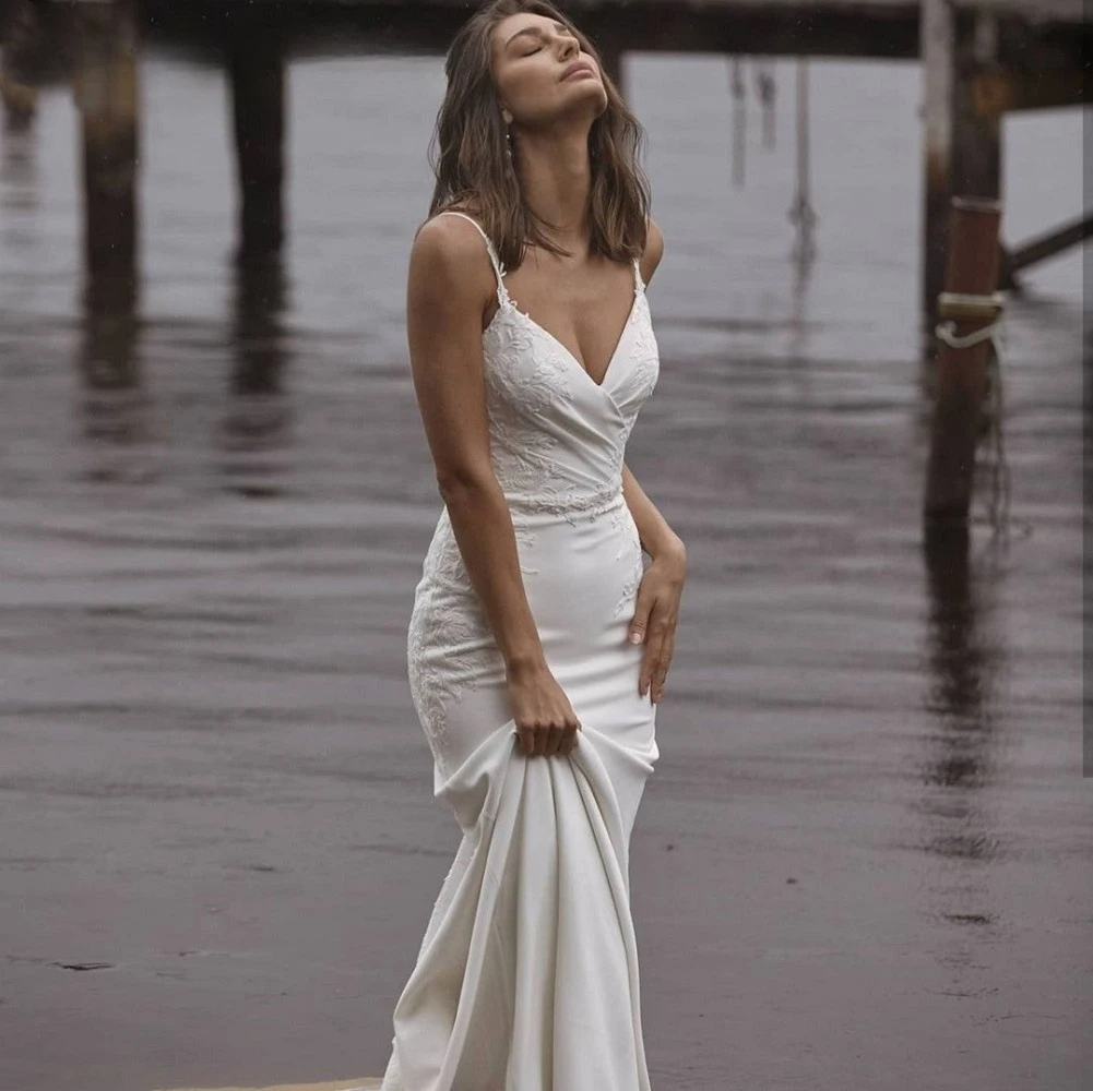 

Mermaid Weddding Dresses for Women Party Wedding Evening Prom Dress Robe Bride 2023 Suitable Request Brides Women's Womens |-f-|