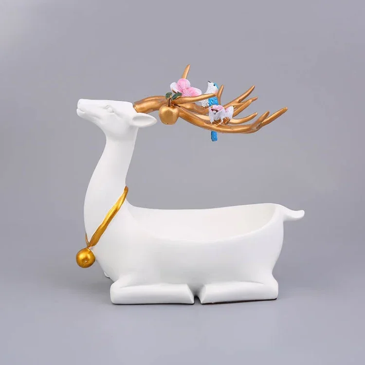 Пятнистый олень фруктовая чаша поднос рождественские украшения поделки из смолы