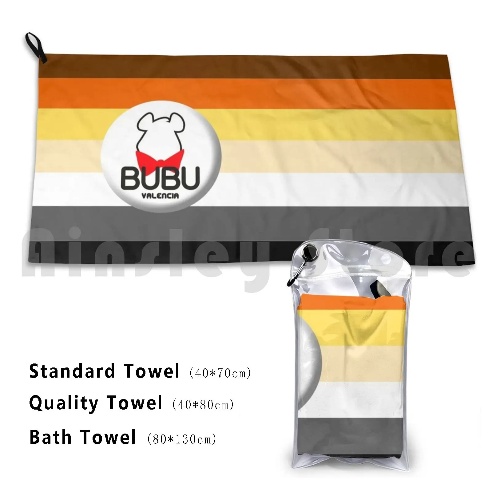 

 Cover Your Beard With Bubu Bath Towel Beach Cushion Bubu Bear Achoprop Bear Flag Social Distance