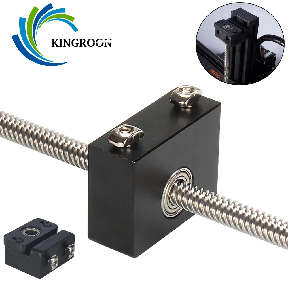 

KINGROON Z-axis Screw Holder 8mm Lead Screw Top Mount for CR-10/CR-10S Ender 3/Ender 3Pro Metal Z-Rod Bearing Holder 3D Printer