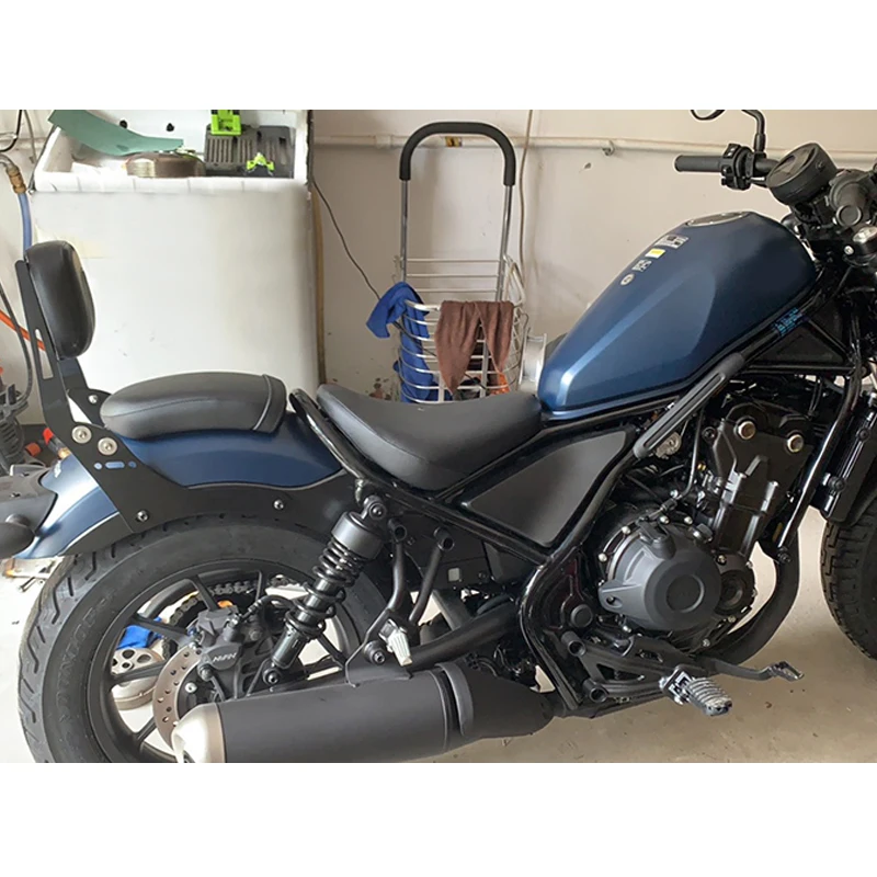 Подходит для Honda Rebel CMX300 CMX500 2017-2021 черная кожаная задняя спинка пассажирского
