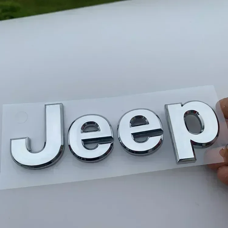 

3D-эмблема на капот автомобиля для Jeep Wrangler JK Grand Cherokee Renegade, глянцевая черная хромированная накладка из АБС-пластика, аксессуары