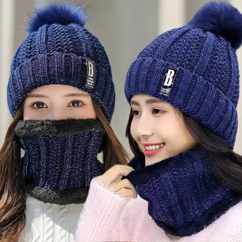 

Зимние вязаные облегающие шапки, женские толстые теплые облегающие шапки, шапка, женская вязаная шапка с буквенным принтом, облегающие шапки, шапки для улицы, шапка