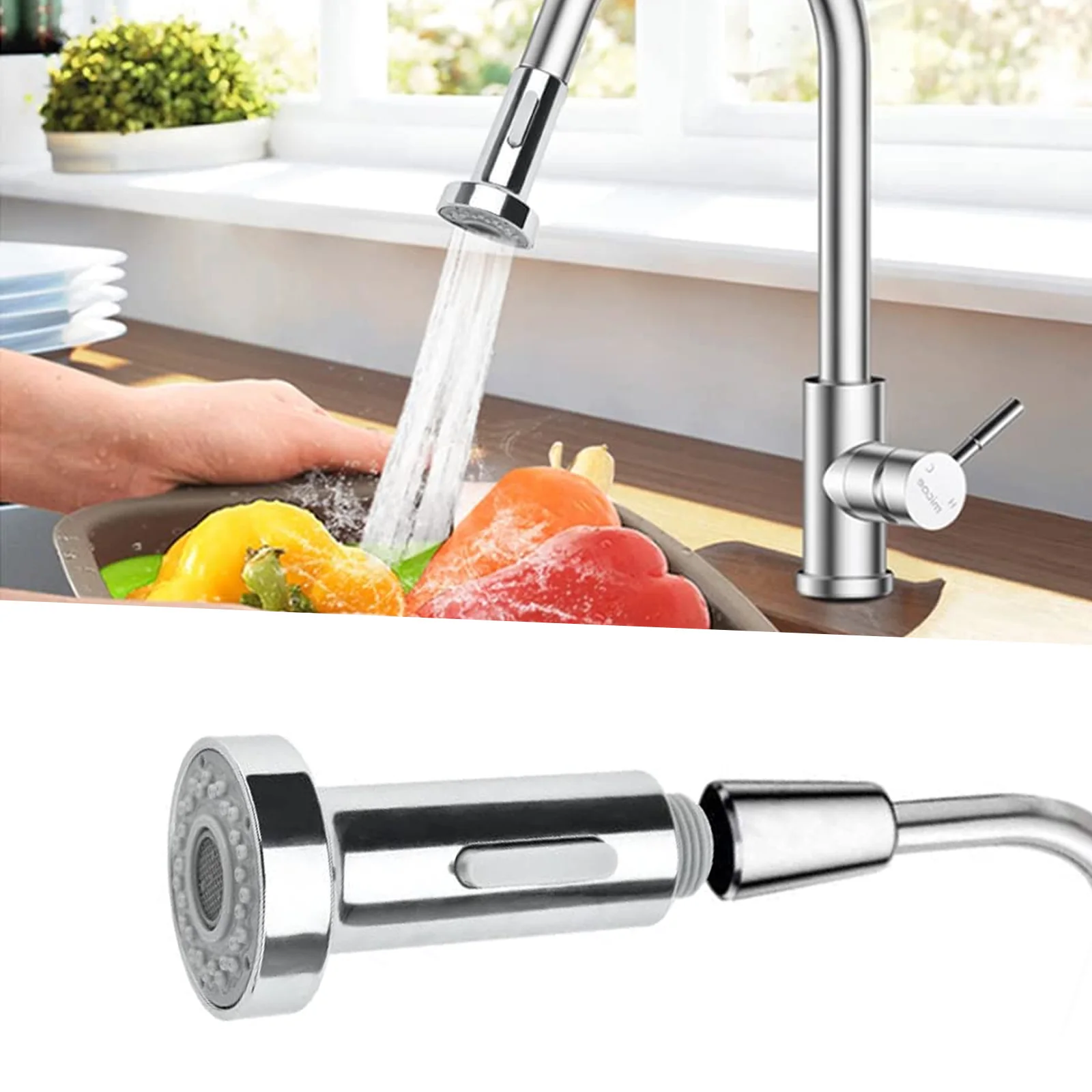 

Сменная насадка для крана, выдвижной смеситель с распылителем для кухни и ванной комнаты