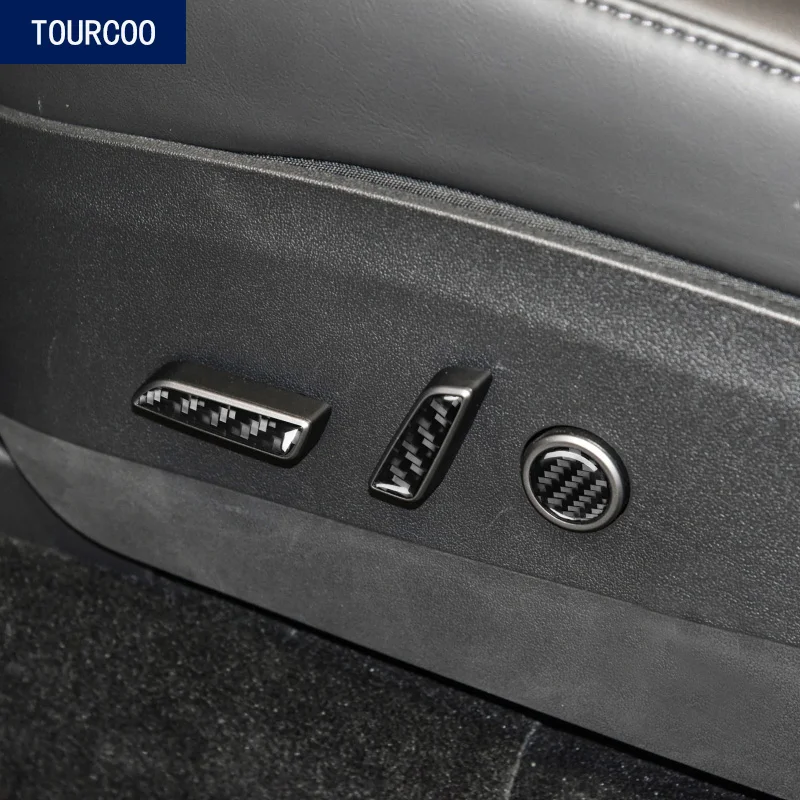 

Стикер для кнопки регулировки сиденья Tesla Model 3 Y, защитная декоративная наклейка из углеродного волокна, стильные аксессуары для интерьера