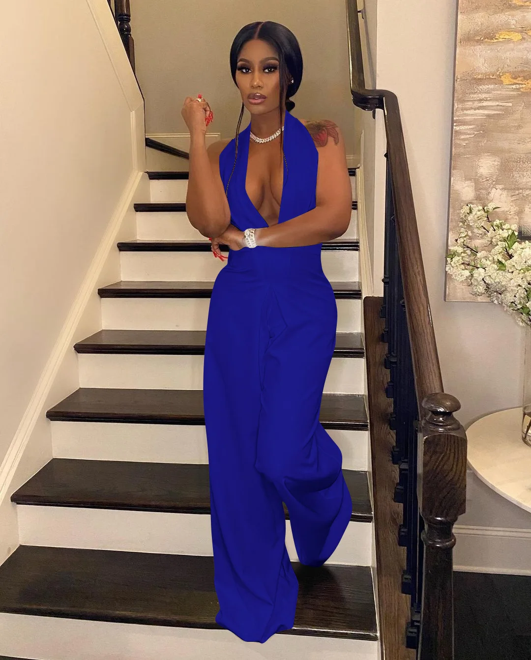 Новое поступление 2022 Модные Дизайнерские однотонные комбинезоны Felyn с лямкой на