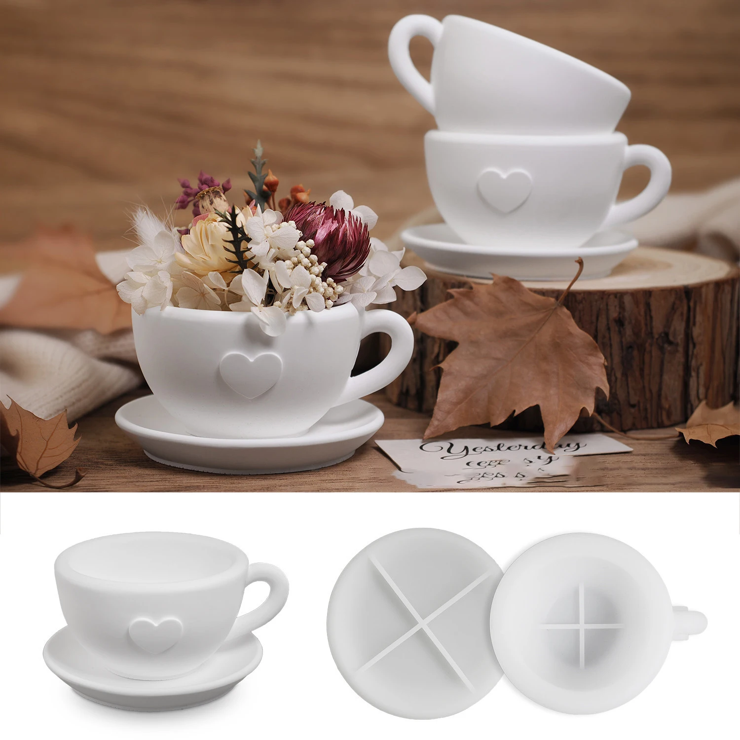 Подсвечник для чашки чая силиконовая форма кофейной бутылка мыла рукоделия из