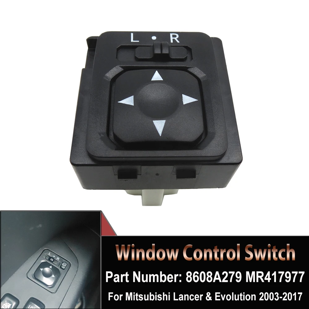 

MR417977 For Mitsubishi Pajero Outlander Lancer & Evolution 2003-2017 Montero 2001-2006 Remote Rearview Mirror Switch Auto Parts