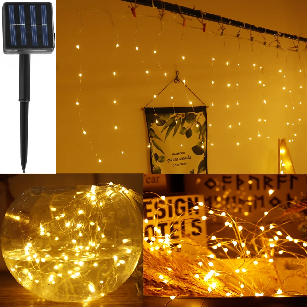 Гирлянда уличная Водонепроницаемая на солнечной батарее 6 м 0 5 - - Цена: 1086.14