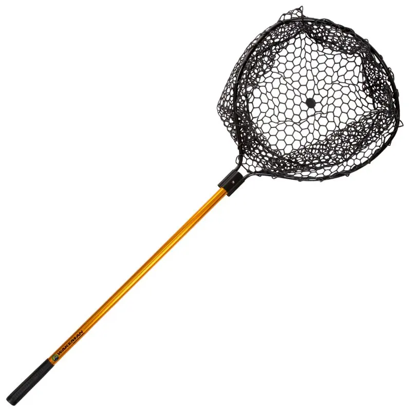

56-Inch Retractable Fishing Net with Telescopic Pole (Gold)
