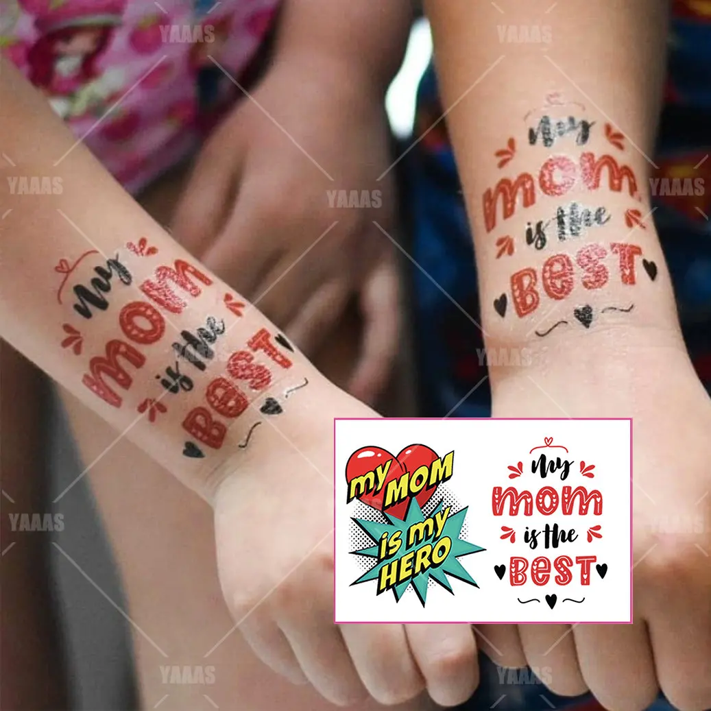 

Тату-наклейки временные на день матери, 4 шт./упаковка