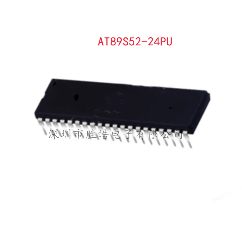 (5PCS)  NEW  AT89S52-24PU  AT89S52     Direct Plug-in   8 Bit Flash Memory Microcontroller   DIP-40