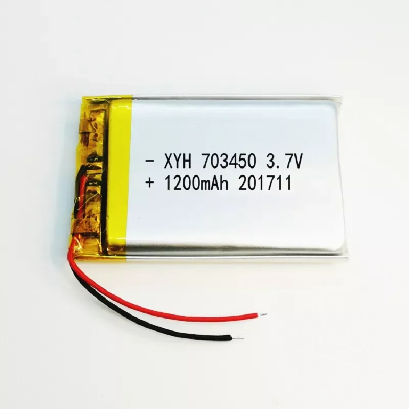 

1200mAh 703450 Lithium Li-ion Battery 3.7V 703450 Lipo Lipolymer Batteries GPS Radio Camera Phone Replacement Cell