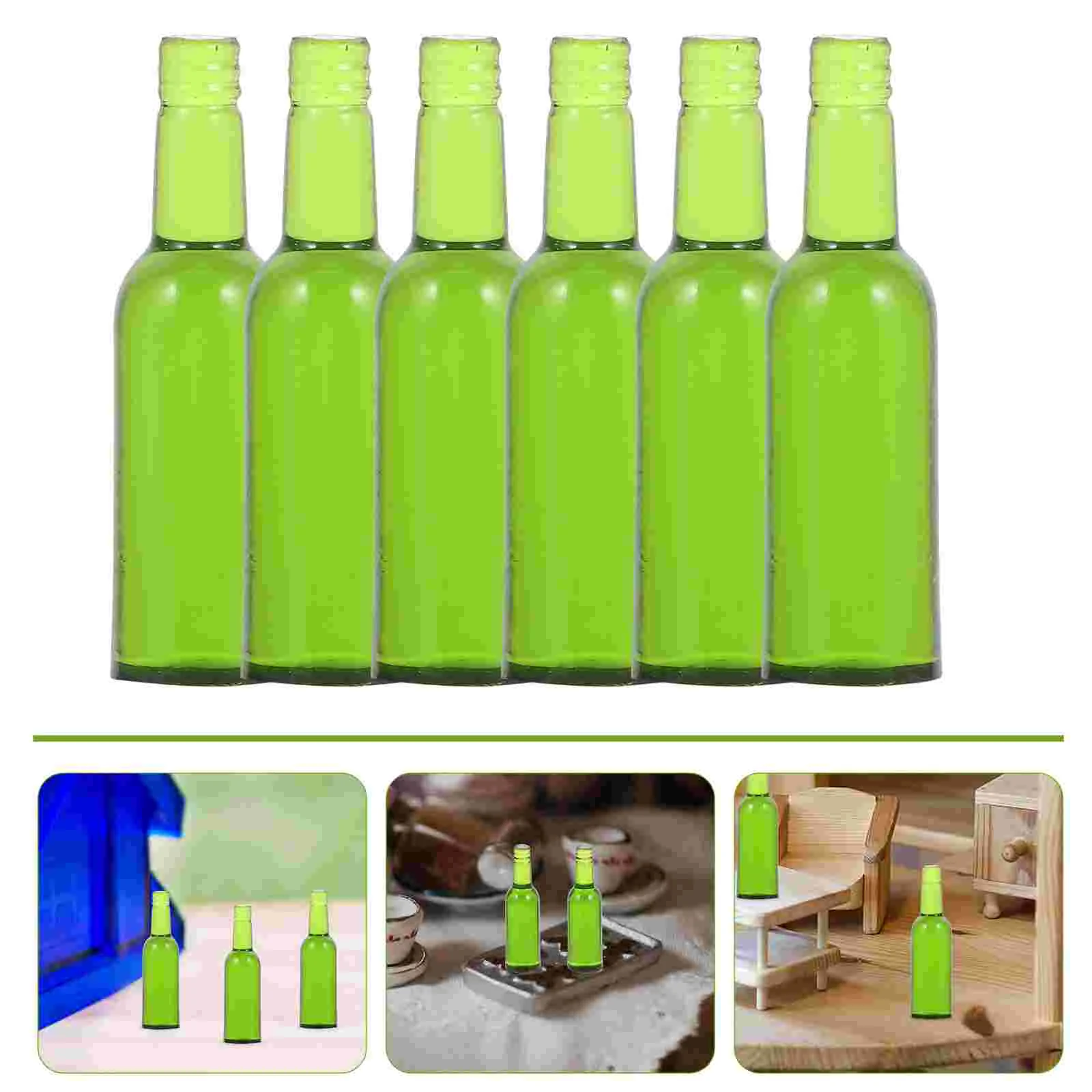 

Bottle Toys Mini Resin Beer Bottles Plaything House Miniature Miniatures