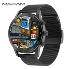 Мужские Смарт-часы MAFAM DT70 с беспроводным зарядным устройством и Полноразмерным экраном 1,39 дюйма, Роскошные Смарт-часы IP68 2021 для Android ios PK DT95 DT98