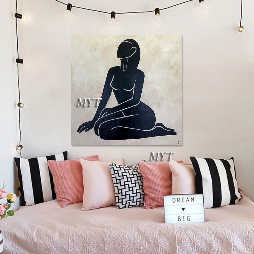 Абстрактная картина маслом с сексуальной фигурой новый дизайн украшение отеля