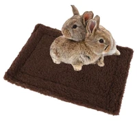 nest mat easy to carry rectangular rabbit bed cushion mat double sided small pet warm mat plush hamster small mat guinea pig