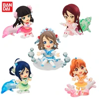 lovelive sunshine aqours takami chika anime action figure collection cute model toy gift for children bandai genuine gashapon