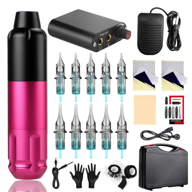

Body Art Supplies Complete Motor Tattoo Machine Kits Devices Professional Handpoke Permanent Cosmetics for Beginner Tattoo Kit