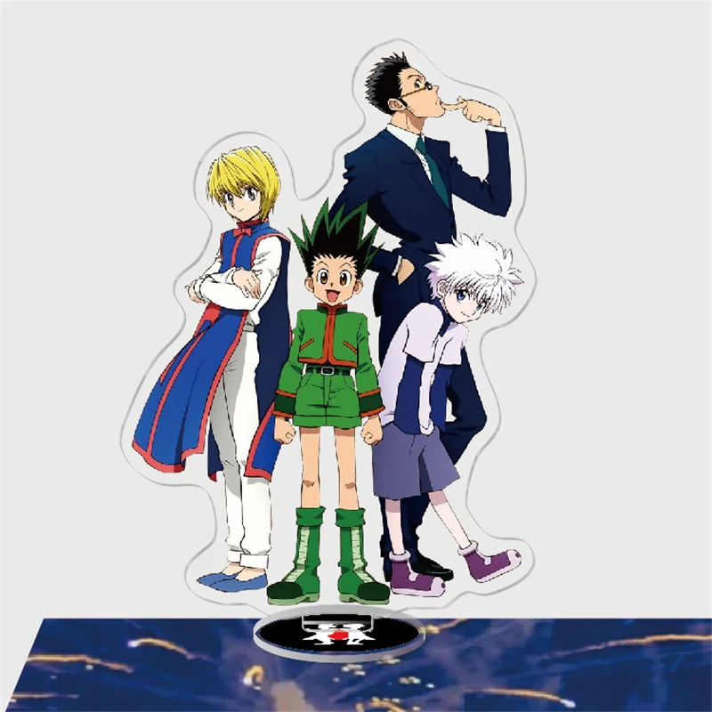 

Anime Hunter X Hunter Group Action Figure Acrylic Stand Model Toy Delicate Cartoon Print Gon Killua Kurapika Standing Sign Plate