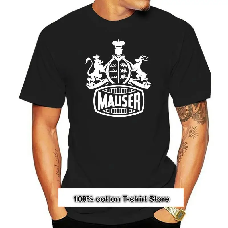 

Camiseta с логотипом MAUSER для мужчин и женщин, camisa blanca de theaveragejoe