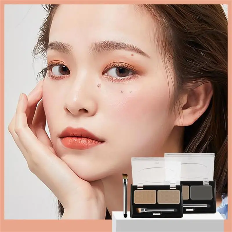 

Waterproof And Sweat-proof Serves Texture Fog Powder Eyebrow Bicolor Eyebrow Powder Waterproof And Easy To Color Eyebrow Brush