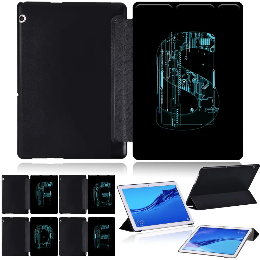 

Huawei MediaPad T3 10 Case AGS-L09 AGS-W09 9.6'' Case T5 10 10.1'' AGS2-W09/W19/L03/L09 Trifold Pu Leather Stand Tablet Cover