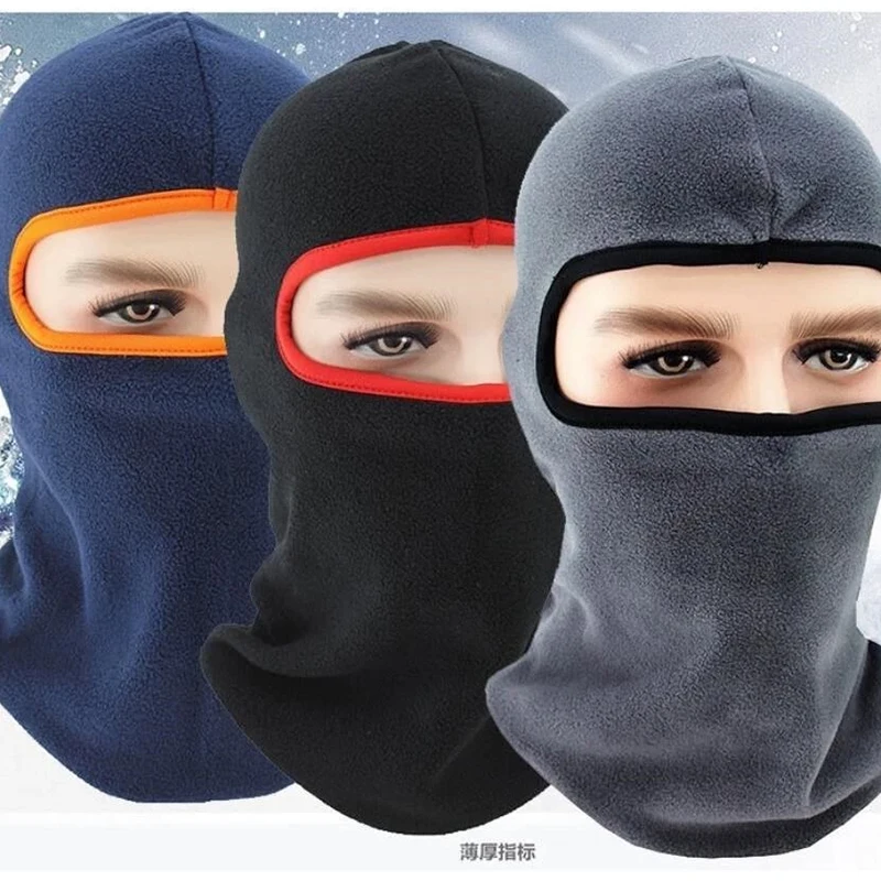 Утолщенная флисовая зимняя теплая термомодная шапка для холодной погоды