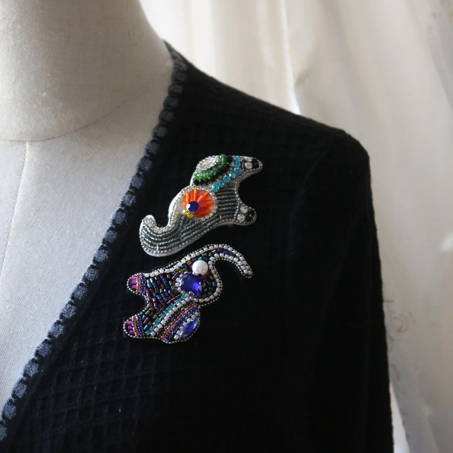 

Fashion elephant animal beaded patches for clothing DIY Sew on patch embroidery cute rhinestone applique parche ropa