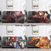 diluc ragnvindr rebirth blanket fleece soft flannel anime genshin impact throw blankets for bedding couch travel spring autumn