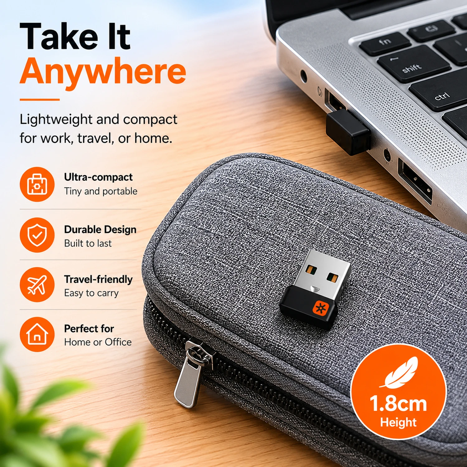 Фото Для Logitech - Приемник-донгл Unifying Nano Receiver Dongle 6-канальный для M905/M325/M585/M510/M705 и других адаптеров-приемников №1
