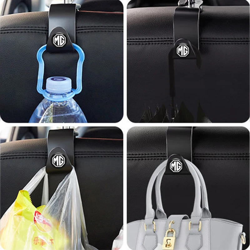 ABS Car Seat Back Hooks Portable Storage Hanging Hook for Morris Garages MG ZS GS HS EZS MG3 MG5 GT MG6 MG7 3 ZR ES Accessories images - 6