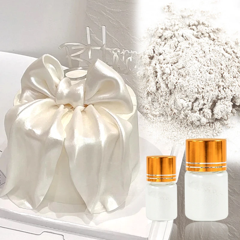 2. Блестящий Порошок для украшения тортов золотого и серебряного цвета |