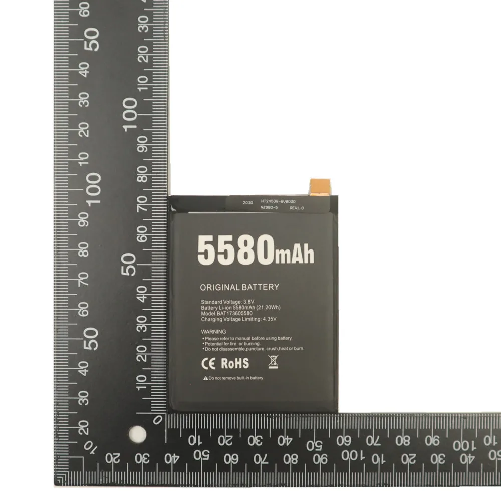 Фото Аккумулятор Для Doogee S60, сменные батареи, перезаряжаемая батарея Doogee S60, S60 Lite, батарея BAT173605580, 5580 мАч, протестированные + ремонтные инструменты №3