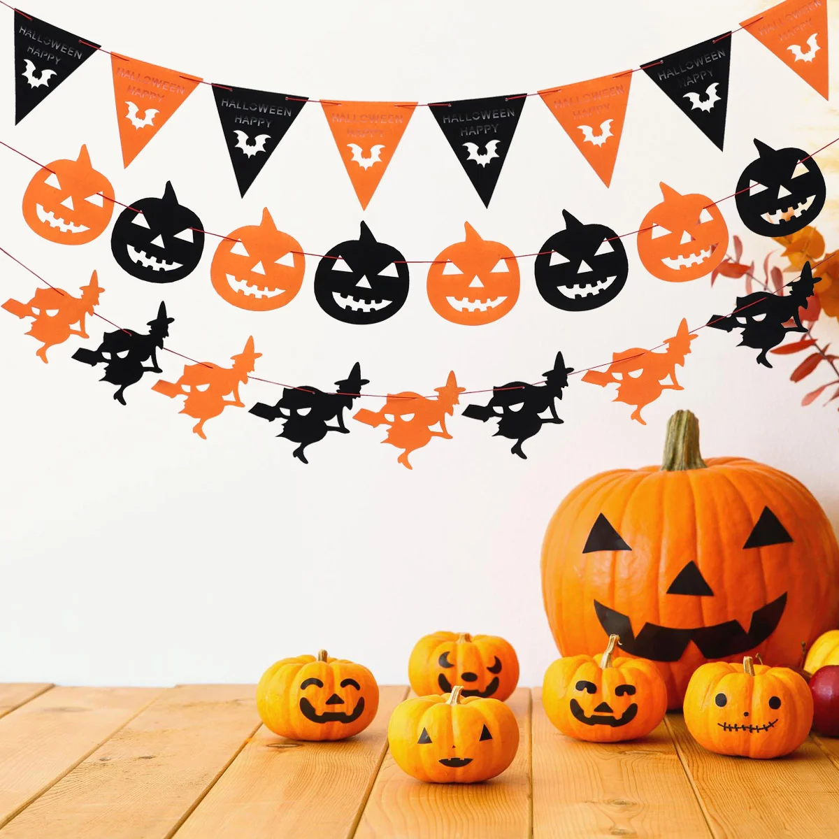 

3pcs Banner Scary Safe Flag for Party Shopping Mall
