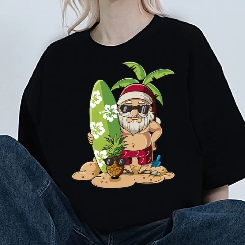 Weihnachtsmann комикс Футболка мужская парная комбинированная одежда с коротким