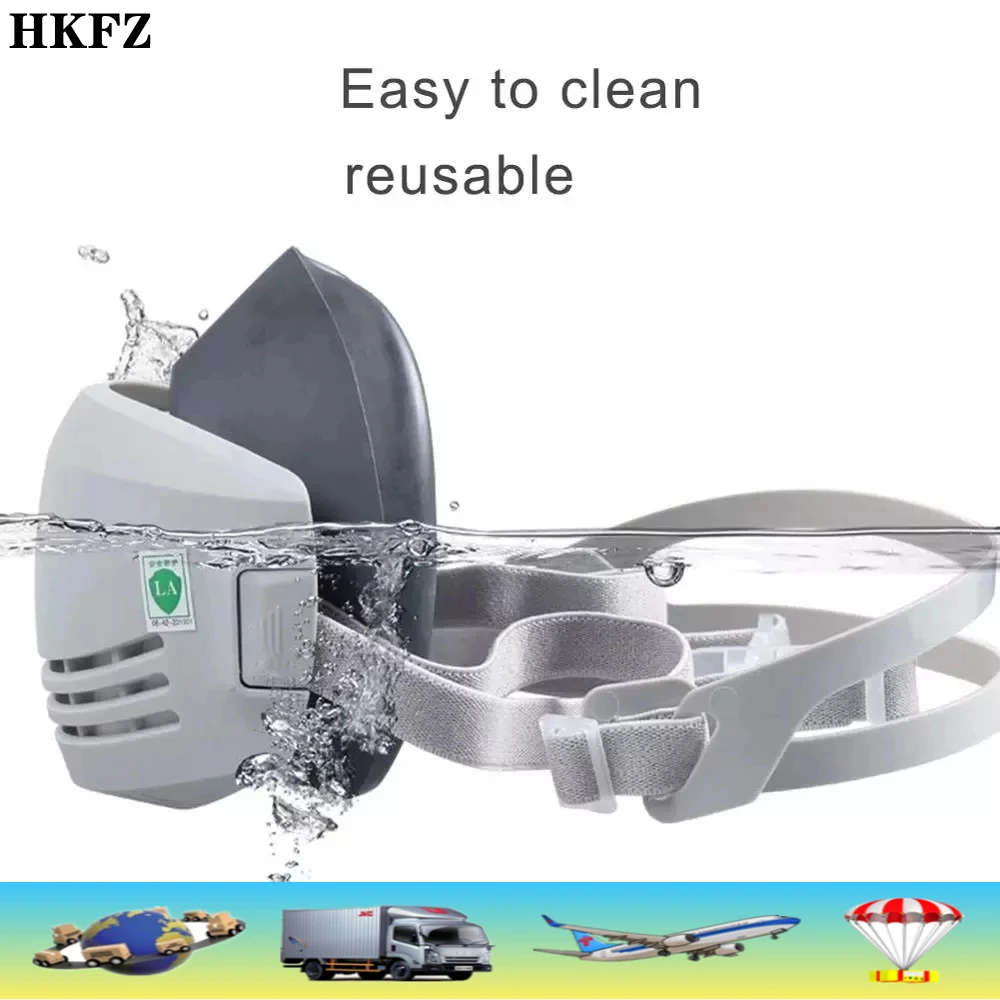 

20Pcs Filter Dust Mask Respirator Half Face Dust Mask Anti Industrial Building Dust Haze Safety Gas Mask