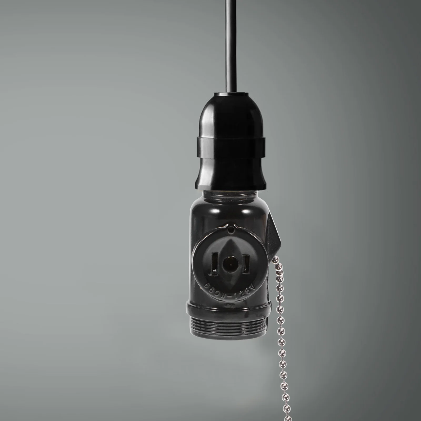 

Lamp Socket Chain Light Bases E26 Adapter Screw Holder Base Replacement Cord Ceiling Electricity Lighting Outlet Two Bulb