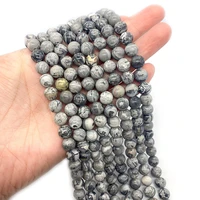 natural stone beads round map stone loose beads jewelry diy making pendant bracelet necklace accessory gift 6mm 8mm 10mm