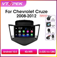 vtopek 9 4gwifi 2din android 11 0 car radio multimidia video player navigation gps dsp for chevrolet cruze 2008 2014 head unit
