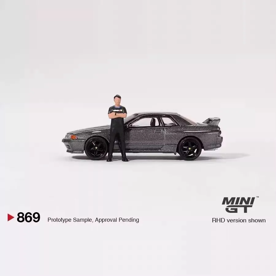 Фото MINIGT TSM 1:64 Подарки для подростков: Коллекционная модель автомобиля 869 Skyline R32 из литого металла №4