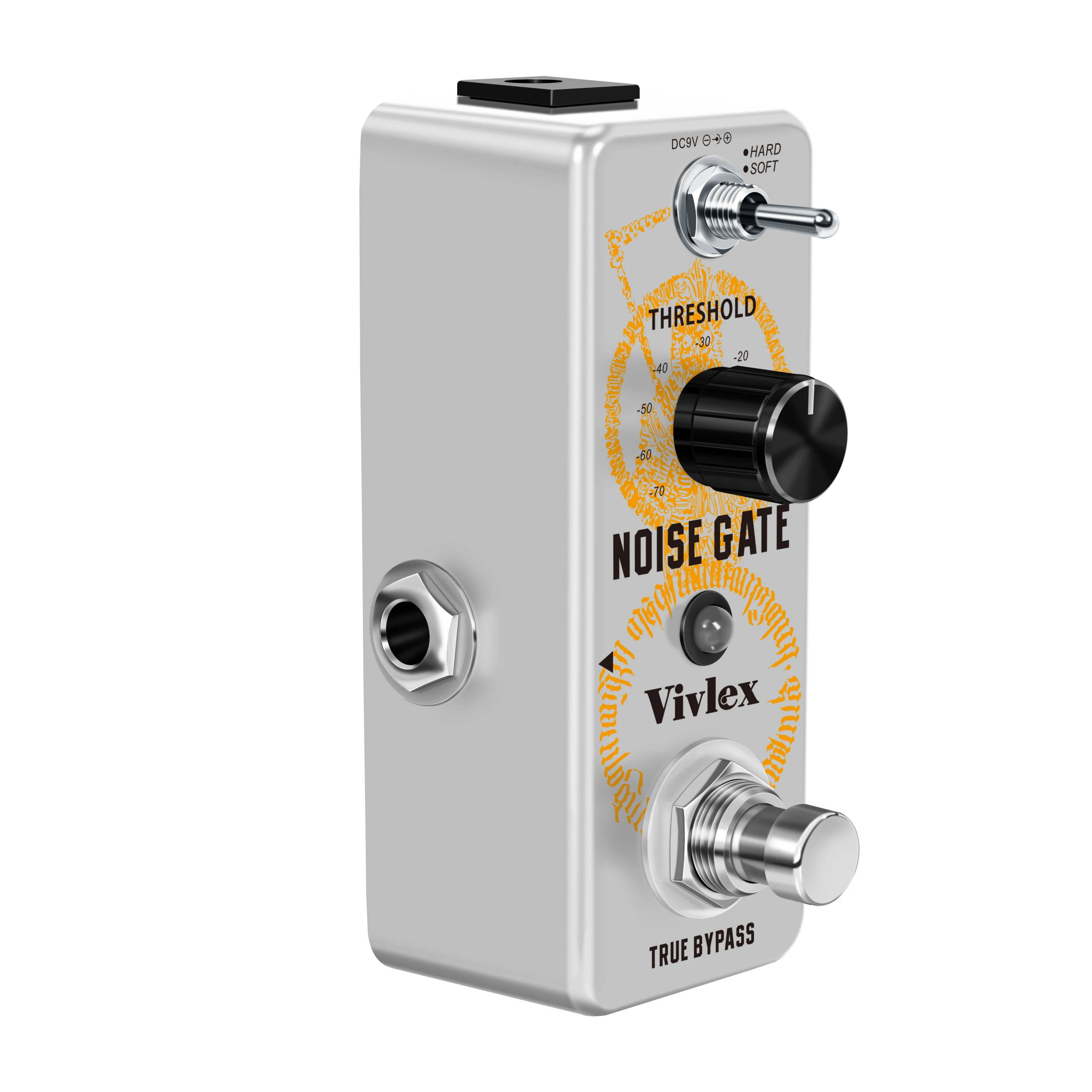 Vivlex LEF-319 Guitar Noise Gate Pedal Noise Killer Pedals Noise Suppression Effects For Electric Guitar Hard Soft 2 Modes