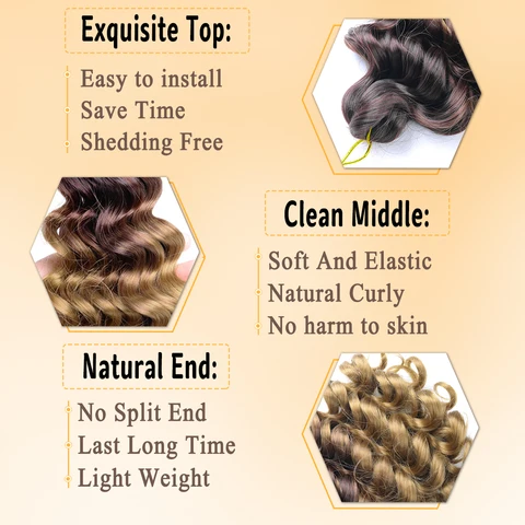 Синтетические волосы BUDABUDABUDA, 12 дюймов, Омбре, Гавайские афро кудри