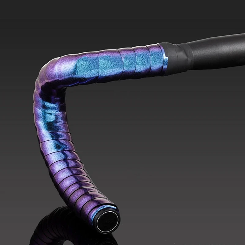 2Pcs Color Road Bike Bar Tape Bicycle Handlebar Breathable Sweat Anti-Skid Wrap