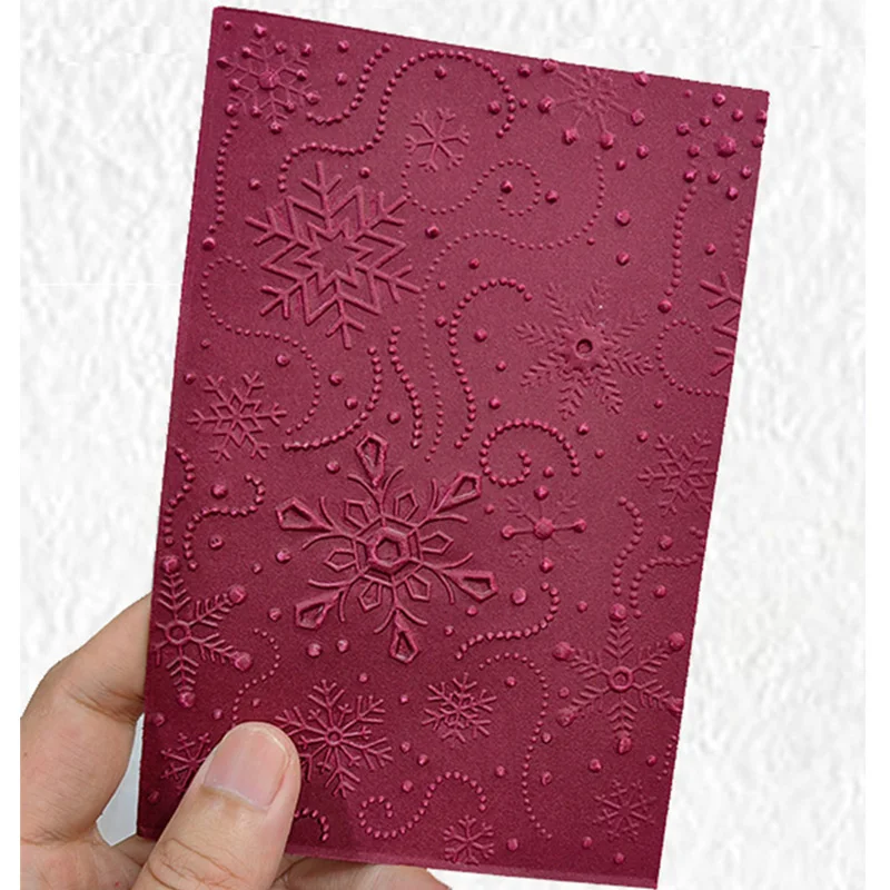 

Snowflake 3d Embossing Folder Flowers Scrapbooking Material Supplies Craft DIY Tool Art Deco Background Photo Album 2023 New