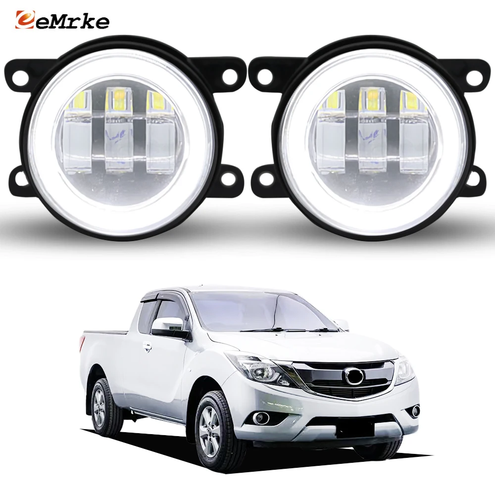 Обновление светодиодных противотуманных фар в сборе с линзами DRL для Mazda Bt-50 UP/Ura